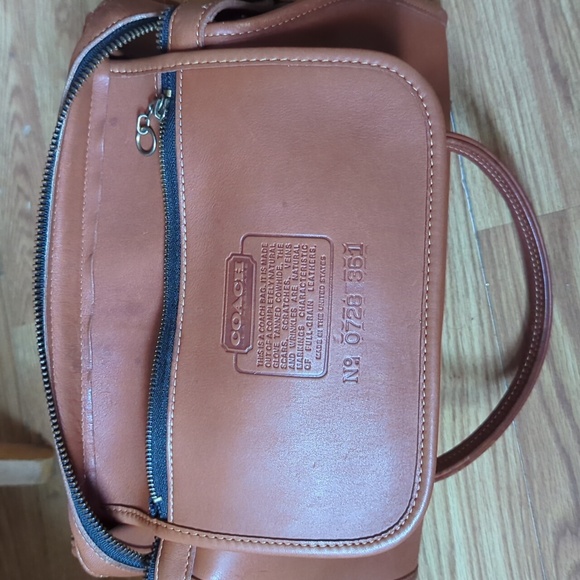 Coach Tan Leather Satchel - Picture 8 of 9